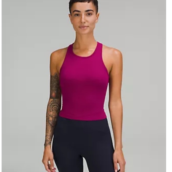 lululemon athletica Tops - Lululemon Ebb to Street Cropped Racerback Tank Top